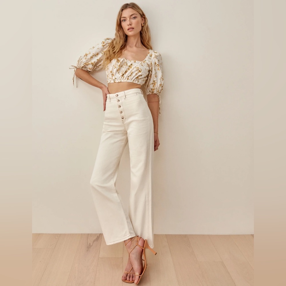 Reformation Lexi High Rise Wide Leg Jean.